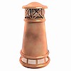 European Copper Chimney Pot - Bishop II 20" (Fits 13"x13" flue)